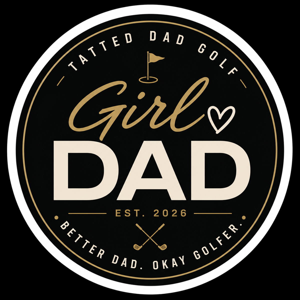'Girl Dad' Vinyl Sticker