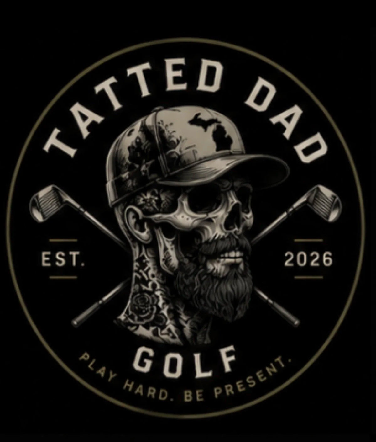 Michigan Hat Bearded Man Vinyl Sticker